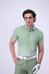 Pastel Pine Golf Polo